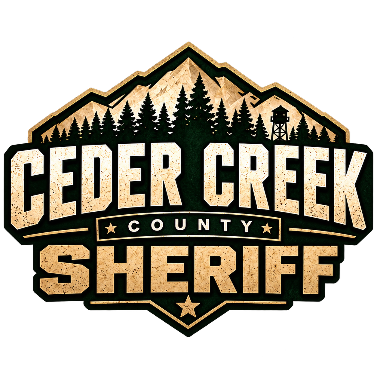 Ceder Creek County Sheriff logo